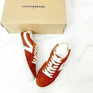 LUCKY BRAND 6.5 Driona Sneaker in Sumac Fabric NEW